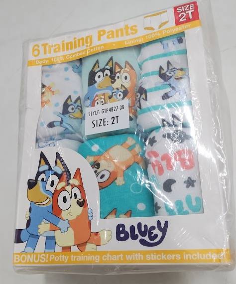 Toddler Bluey 6pk Training Underwear - 2T