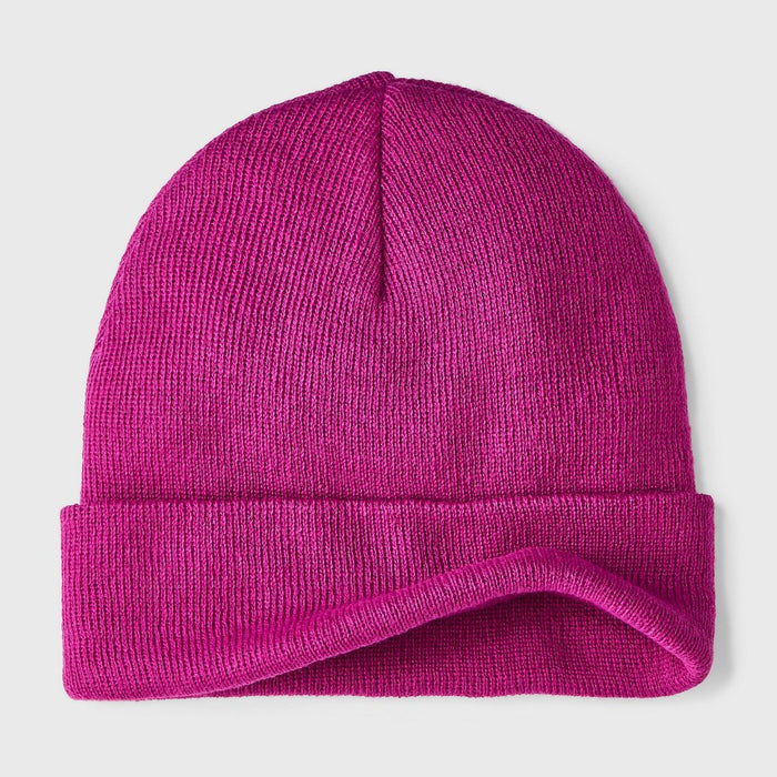 Kids' Solid Knit Cuffed Beanie - Cat & Jack Pink