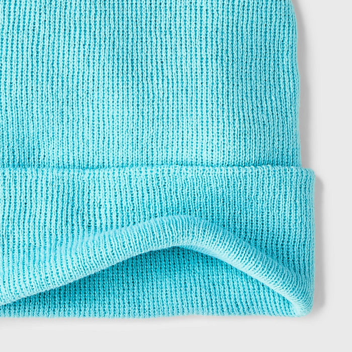 Kids' Solid Knit Cuffed Beanie - Cat & Jack Green