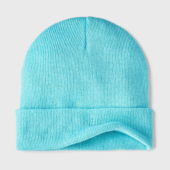 Kids' Solid Knit Cuffed Beanie - Cat & Jack Green