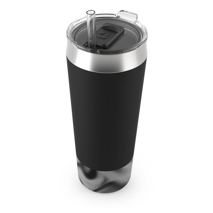 Beacon 32oz Straw Tumbler with Silicone Boot Black - Ello