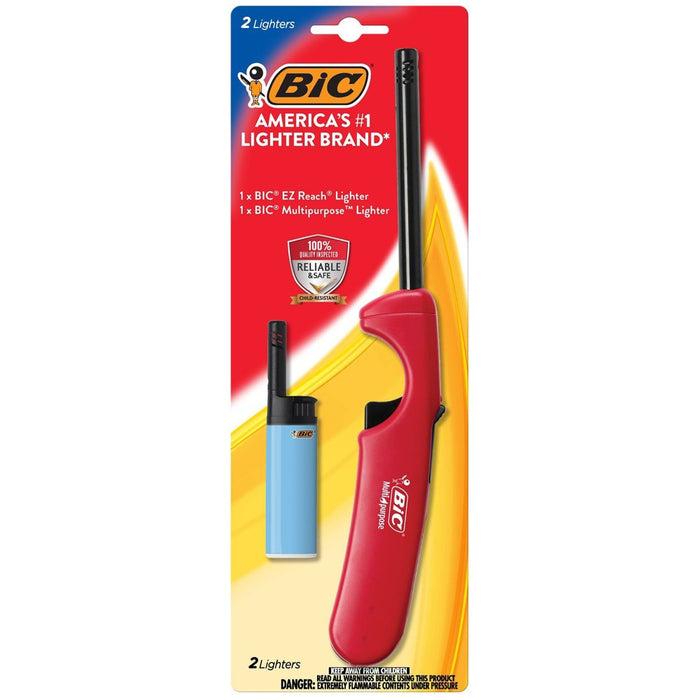 BiC EZ 2ct Reach and Multi-Purpose Lighter