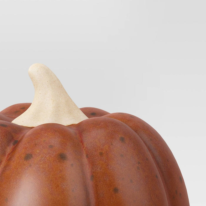 Small Ceramic Pumpkin Rust - Threshold