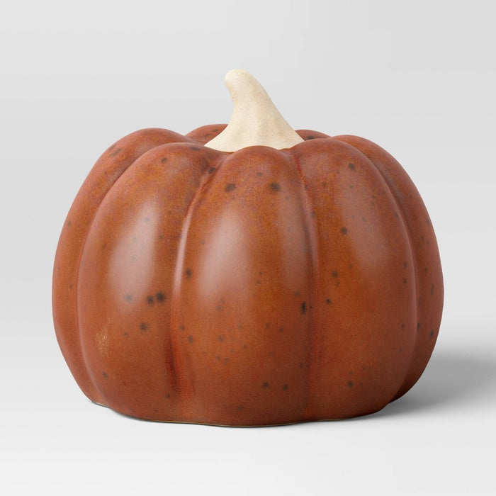 Small Ceramic Pumpkin Rust - Threshold