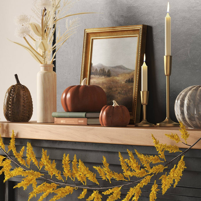 Small Ceramic Pumpkin Rust - Threshold