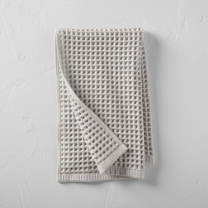 Waffle Hand Towel Gray - Casaluna