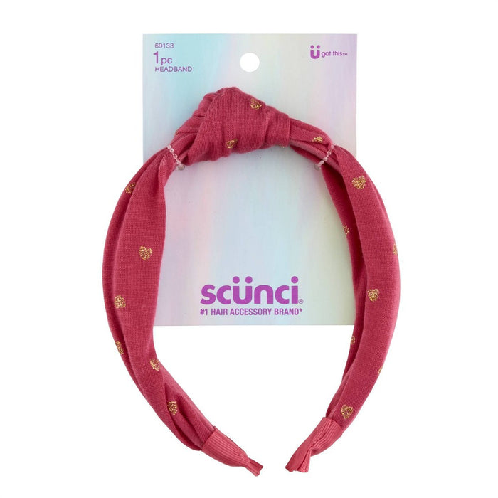 scunci Kids' Knot Headband - Pink
