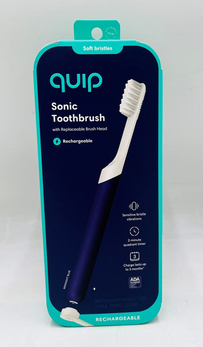 quip Rechargeable Sonic Electric Toothbrush - Plastic | Timer +Travel Case/Mount