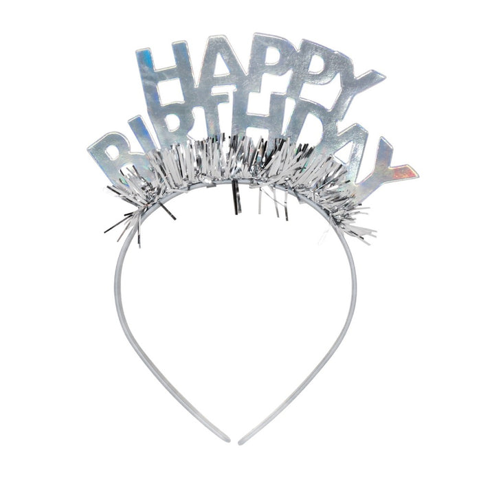 GOH Headband Party Tiara Light Silver - Spritz