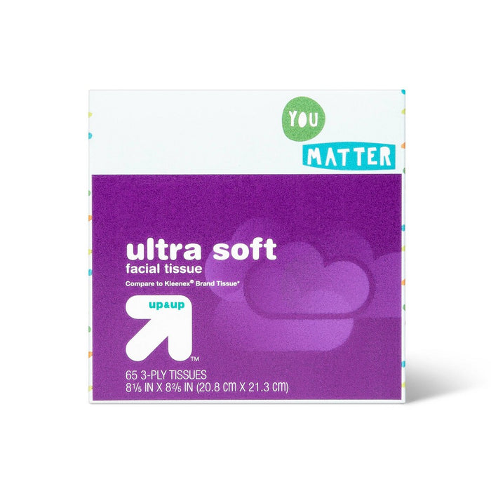 Back-to-School Ultra Soft Facial Tissue - You Matter - 65ct - up & up