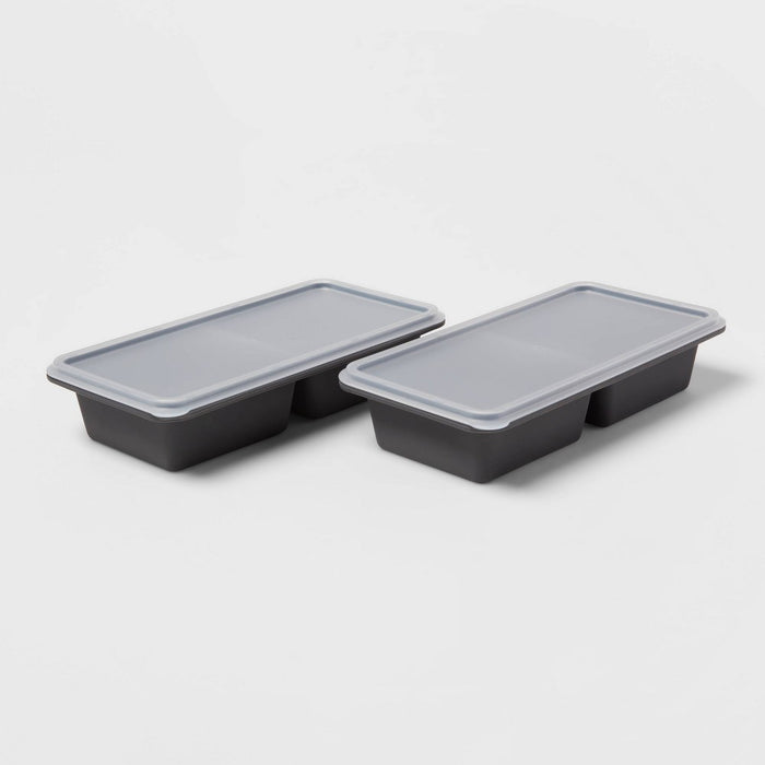 1 Cup Freeze Cube Molds with Lid (Set of 2) Makes two 1-cup portions - Made By Design