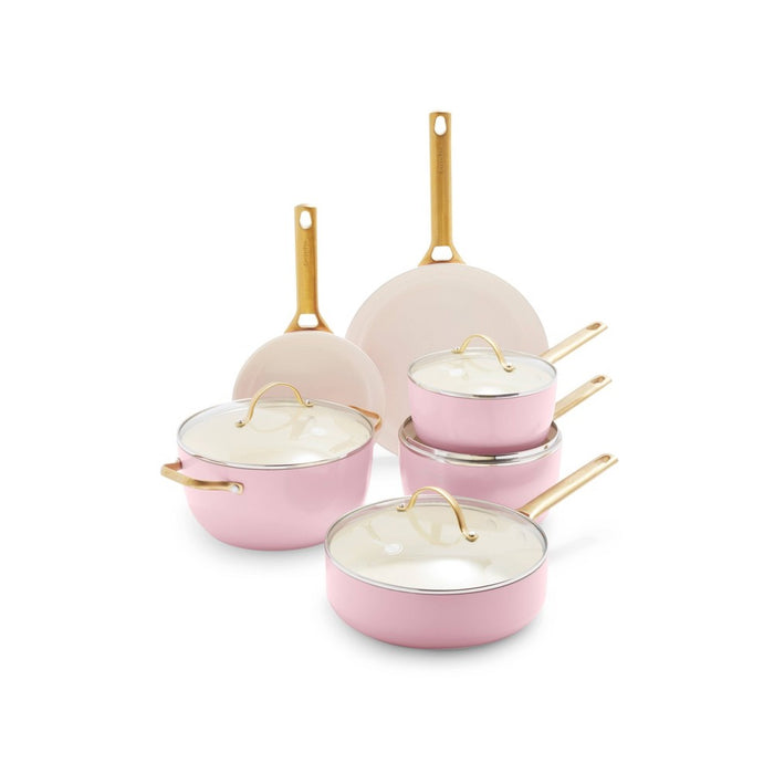 GreenPan Padova Reserve 10pc Cookware Set Blush