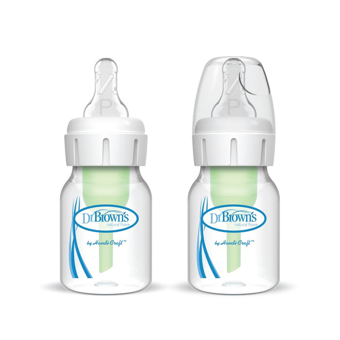Dr. Brown's Natural Flow Anti-Colic Options+ Narrow Baby Bottle - 2oz/2pk