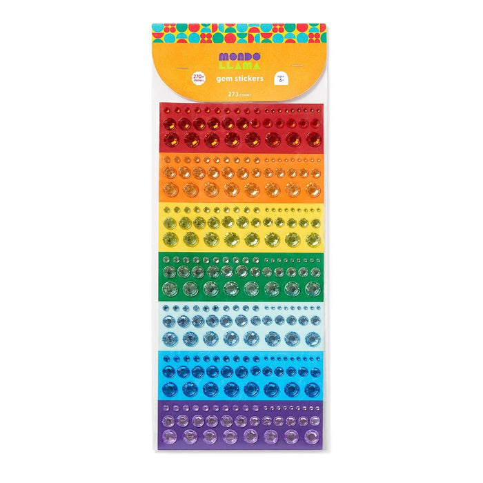 273ct Rainbow Gem Stickers - Mondo Llama