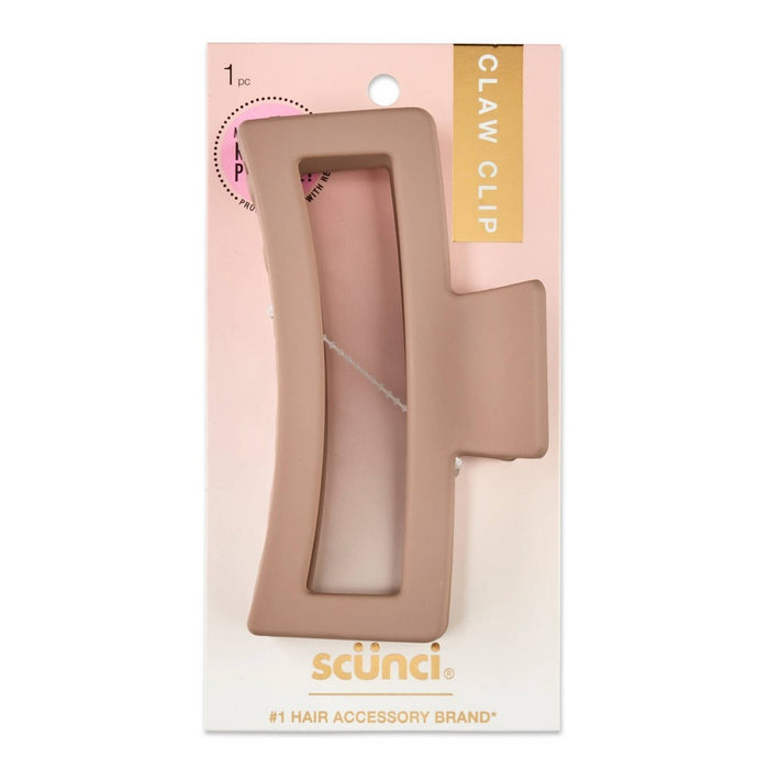 scunci Basic Open Square Center Hair Jaw Clip
