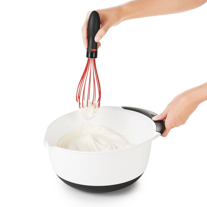 OXO Silicone Whisk - Black/Red