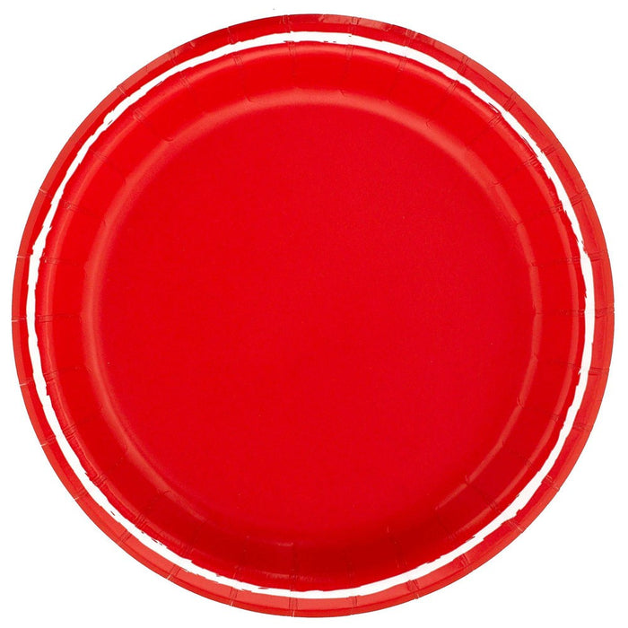 6.75" 20ct Snack Paper Plates Red - Spritz
