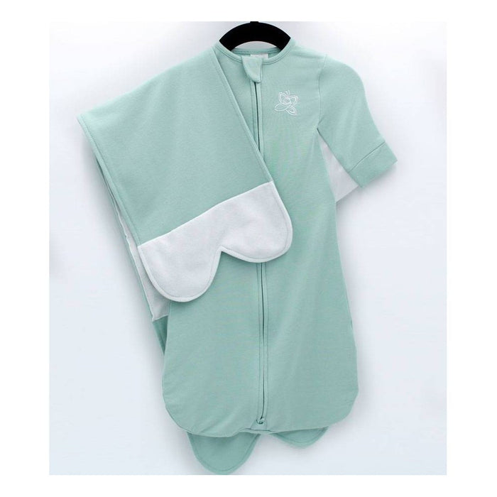 Butterfly 2-in-1 Swaddle and Transitional Sleep Sack - Green
