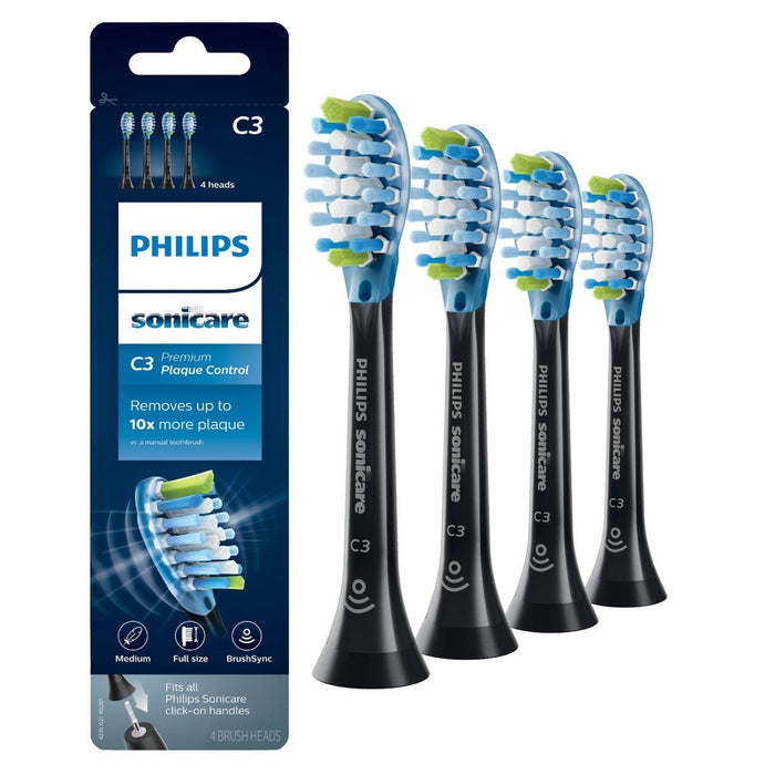 Philips Sonicare Replacement Electric Toothbrush Head - HX9044/95 - Black - 4ct