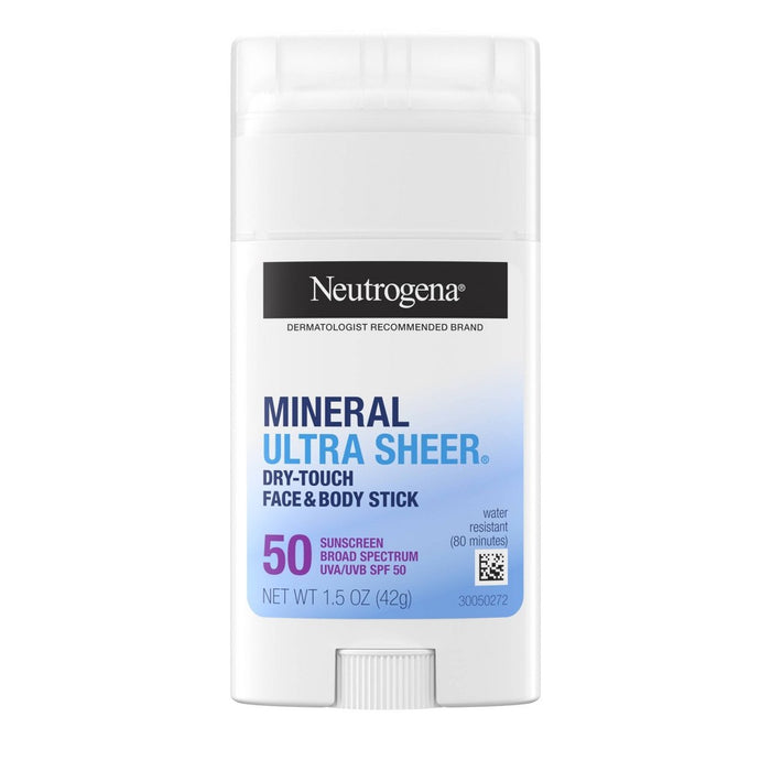Neutrogena Mineral Ultra Sheer Face + Body Sunscreen Stick-SPF 50 EXP: 11/25