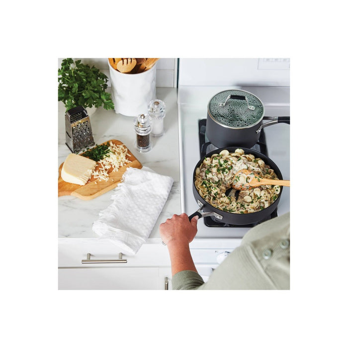 Select by Calphalon 3qt Nonstick Hard-Anodized Saute Pan with Lid