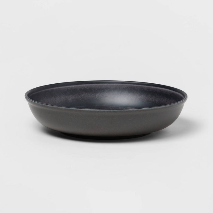 45oz Melamine and Bamboo Dinner Bowl Gray - Threshold