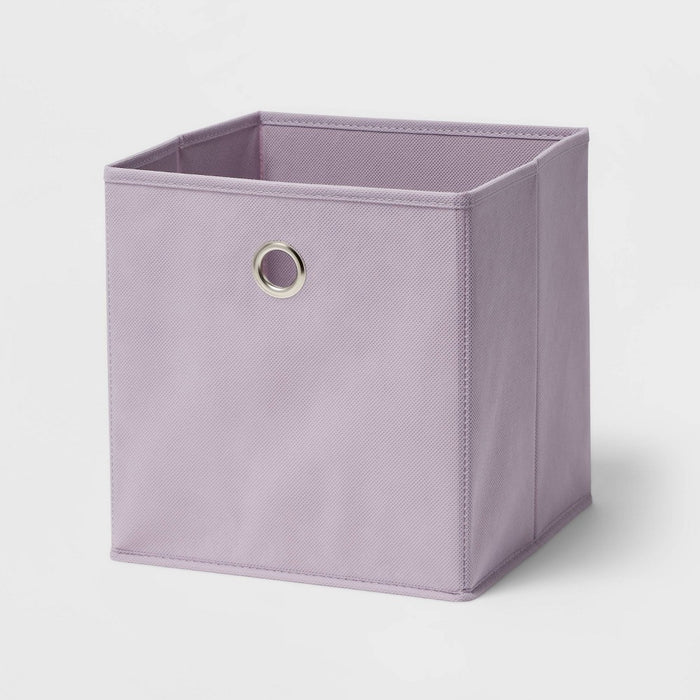 11" Fabric Cube Storage Bin Lavender - Room Essentials