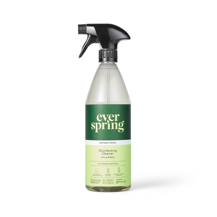 Citrus Basil All Purpose Disinfecting Spray - 28 fl oz - Everspring