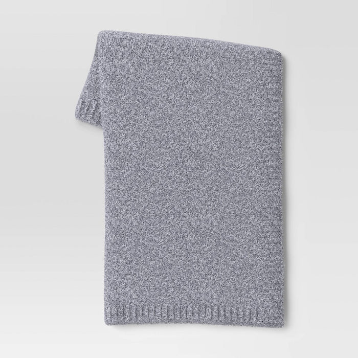 Cozy Knit Throw Blanket Light Blue - Threshold