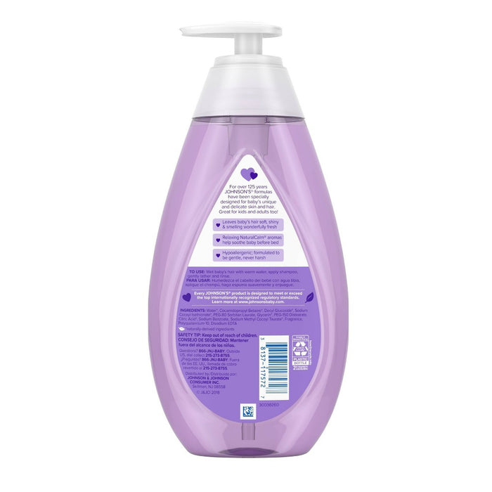 Johnson's Calming Baby Shampoo, Soothing Natural Calm Scent, Hypoallergenic - 20.3 fl oz