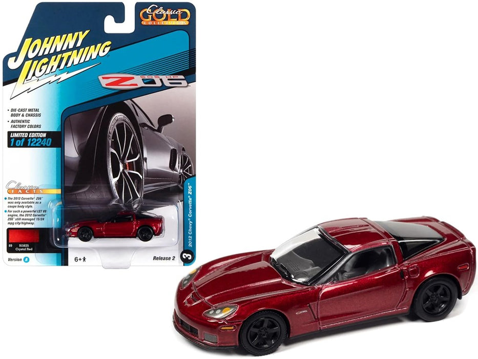 JOHNNY LIGHT 1:64 DIE CAST ASST 2012 Chevrolet Corvette Z06 Crystal Red Metallic
