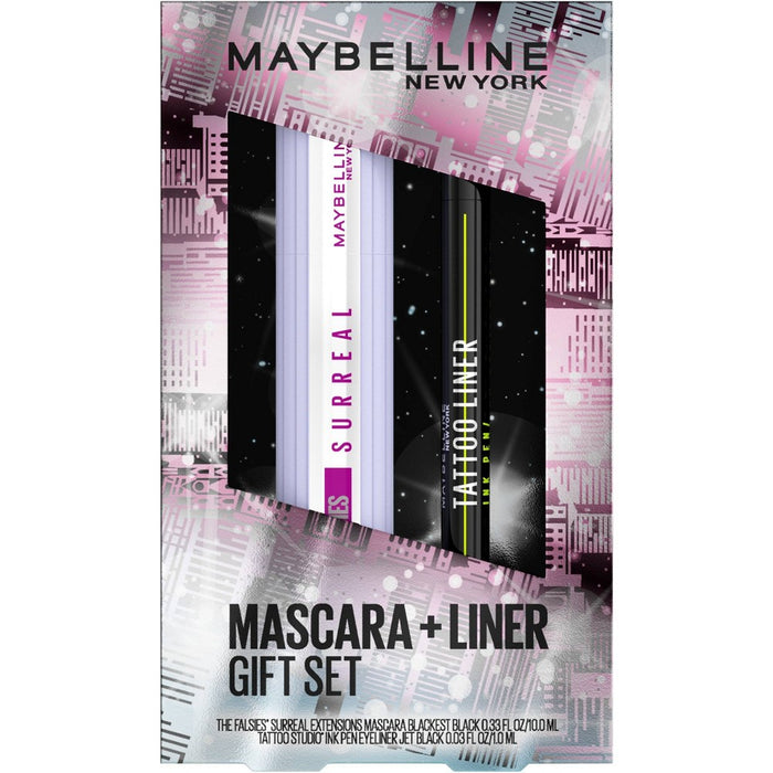 Maybelline HO23 Surreal Mascara Tattoo Studio Liner Gift Set - 2pc