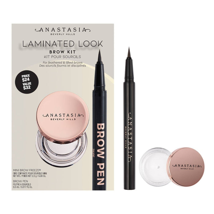 Anastasia Beverly Hills Laminated Look Brow Enhancer Kit - Dark Brown - 2pc - Ulta Beauty