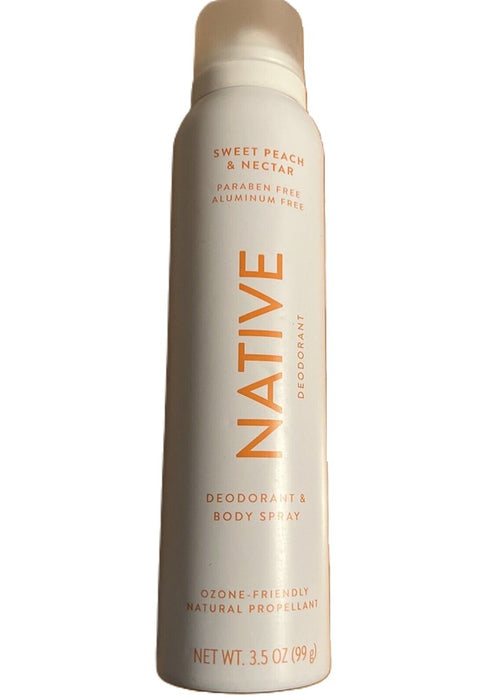 Native Sweet Peach & Nectar Deodorant Spray - 3.5oz