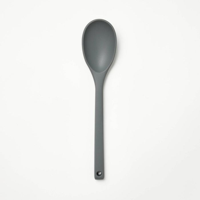 Silicone Solid Spoon Dark Gray - Figmint