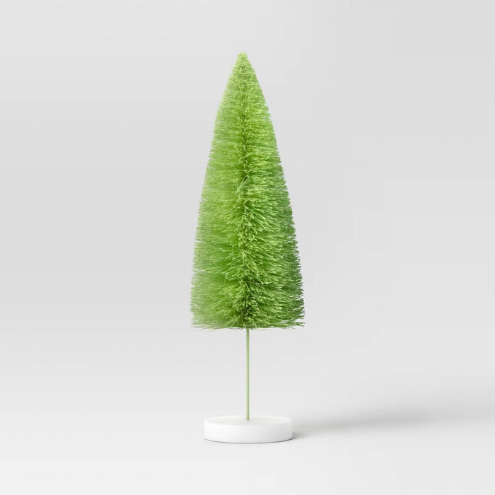 6pc Sisal Christmas Bottle Brush Tree Set - Wondershop Assorted Green
