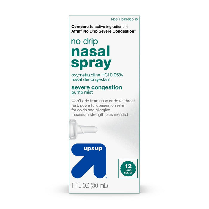 No Drip Nasal Decongestant Spray - 1 fl oz - up & up