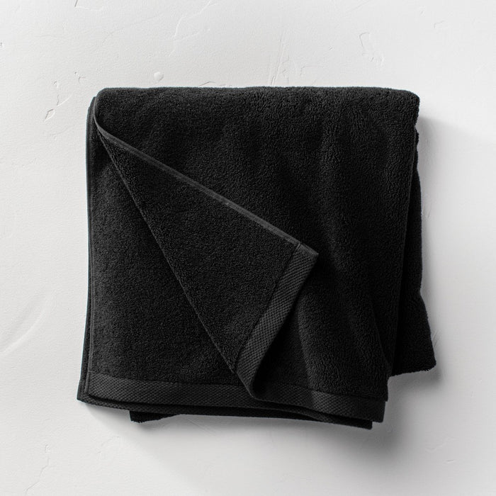 Organic Bath Sheet Black - Casaluna
