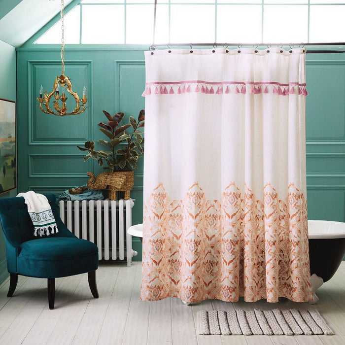 Striped Bath Rug White/Black - Opalhouse