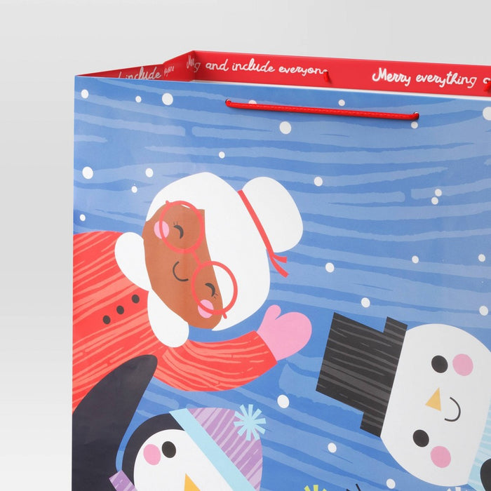 Super Jumbo Christmas Character Gift Bag Blue - Wondershop