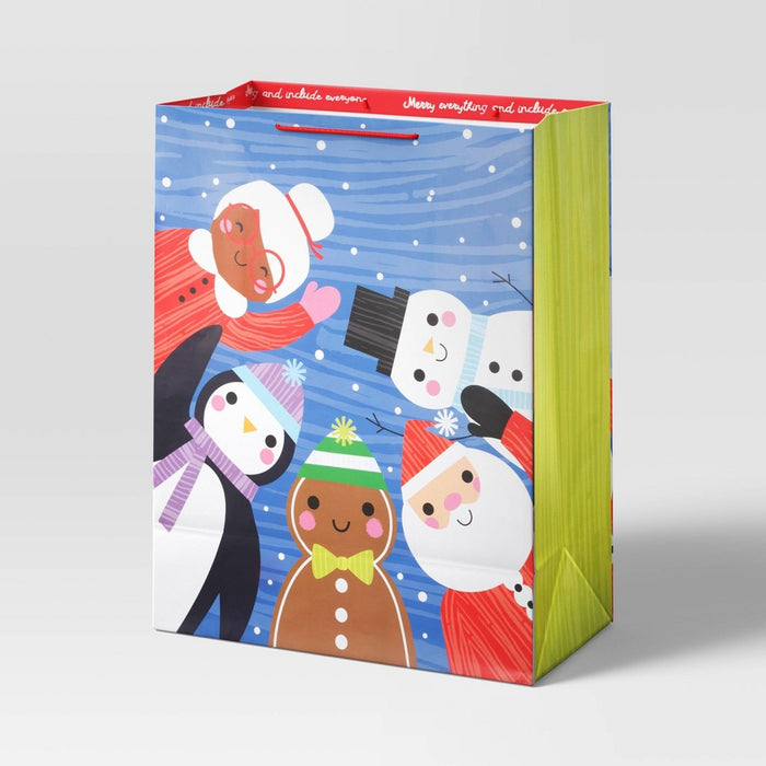 Super Jumbo Christmas Character Gift Bag Blue - Wondershop