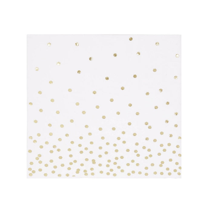 30ct Disposable Lunch Napkins with Foil Gold - Spritz