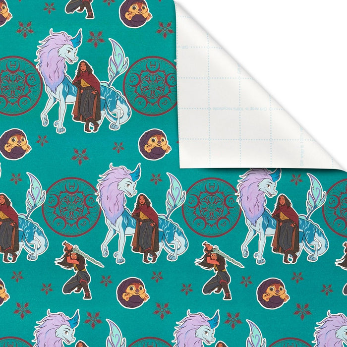 40 sq ft Disney Raya and the Last Dragon Gift Wrap