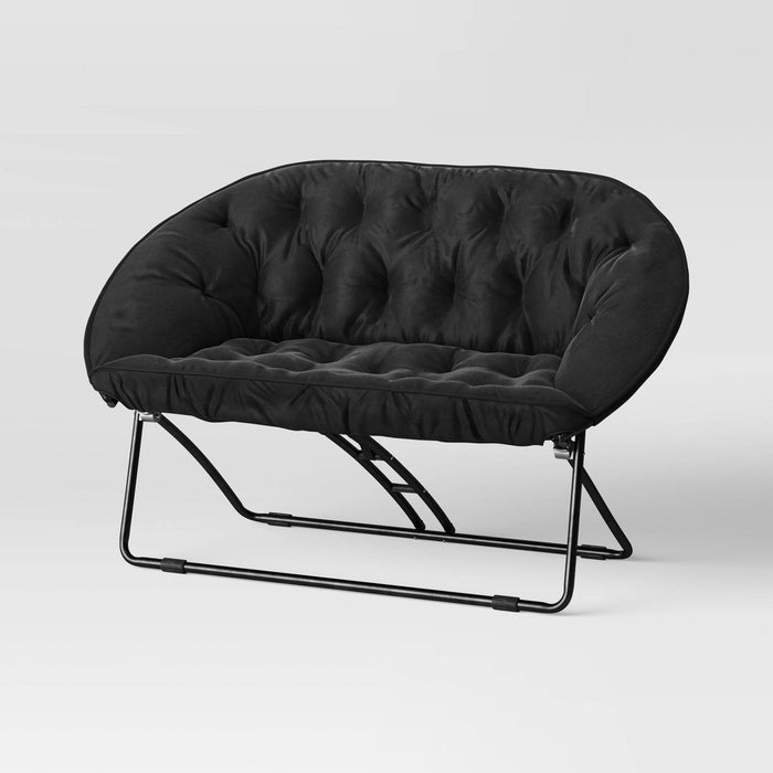 Double Dish Chair Black - Room Essentials (LOCAL PICKUP ONLY)