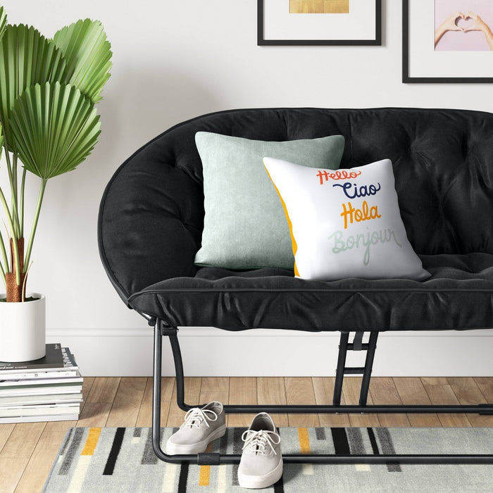 Double Dish Chair Black - Room Essentials (LOCAL PICKUP ONLY)