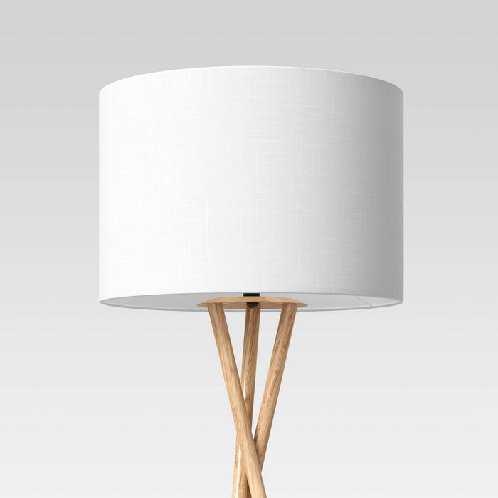 Modern Tripod Floor Lamp Natural - Threshold