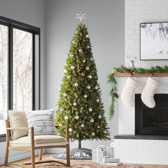 9' Pre-lit Full Alberta Spruce Artificial Christmas Tree Clear Lights - Wondershop (LOCAL PICKUP ONLY)