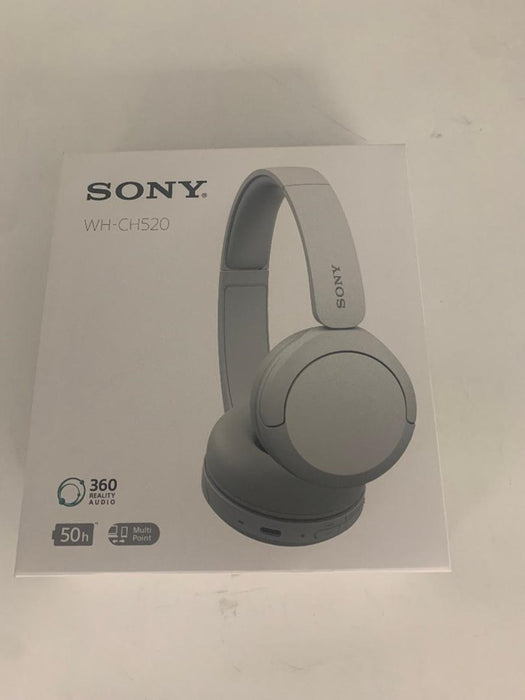 Sony WHCH520/W Bluetooth Wireless Headphones with Microphone - White