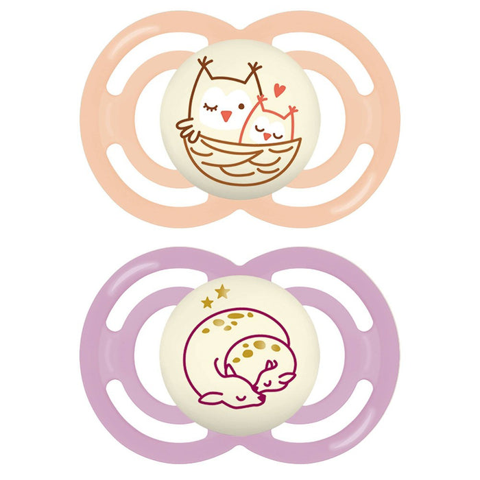 MAM Pacifier Perfect Night 6-16m - 2pk - Girl