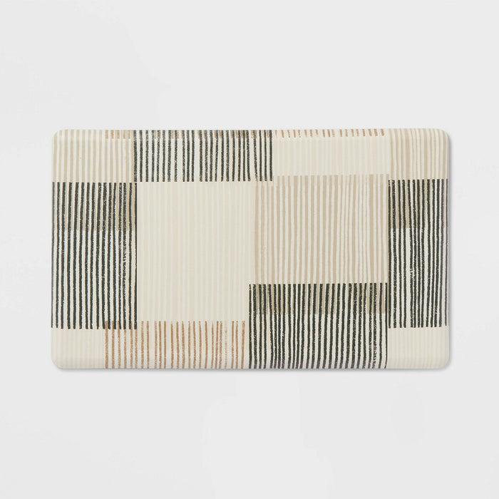 30" x 18" Modern Block Comfort Mat - Threshold